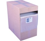 Q-CONNECT film à bulles, en boîte distributrice, 28,5 cm x 50 m, transparents