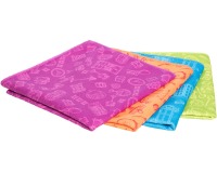 Q-CONNECT microfiber cloth, 40 x 40 cm, pack of 4 pieces, assorted colors