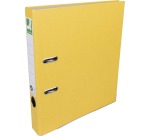 Q-CONNECT binder, for A4 size, covered with Recycolor Plastic, 5 cm spine, yellow
