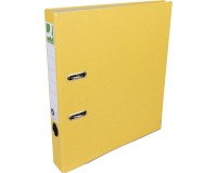Q-CONNECT binder, for A4 size, covered with Recycolor Plastic, 5 cm spine, yellow