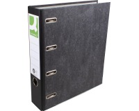 Q-CONNECT classeur, pour ft A4, double, marbré, dos de 8 cm, noir