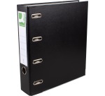 Q-CONNECT classeur, pour ft A4, double, en PP et papier, dos de 8 cm, noir