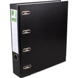 Q-CONNECT Ordner, für A4, doppelt, aus PP und Papier, Rückenbreite 8 cm, schwarz