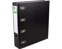 Q-CONNECT binder, for A4 size, double, in PP and paper, 8 cm spine, black