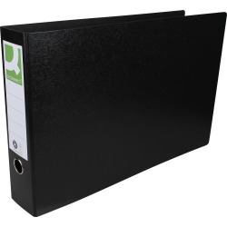 Q-CONNECT classeur, pour ft A3, en carton, paysage, dos de 8 cm, noir