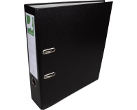 Q-CONNECT classeur, pour ft A4, en carton recouvert de PP, avec bord de protection, dos de 8 cm, noir