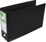 Q-CONNECT binder, for A5, cardboard, landscape, spine 8 cm, black