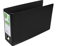 Q-CONNECT classeur, pour ft A5, en carton, paysage, dos de 8 cm, noir