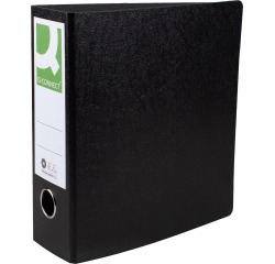 Q-CONNECT classeur, pour ft A5, en carton, portrait, dos de 8 cm, noir