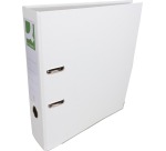 Q-CONNECT ordner, voor ft A4, uit PP en papier, met beschermrand, rug van 8 cm, wit