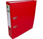 Q-CONNECT classeur, pour ft A4, en carton recouvert de PP, avec bord de protection, dos de 8 cm, rouge