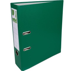 Q-CONNECT classeur, pour ft A4, en carton recouvert de PP, avec bord de protection, dos de 8 cm, vert
