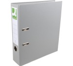Q-CONNECT ordner, voor ft A4, uit PP en papier, met beschermrand, rug van 8 cm, grijs