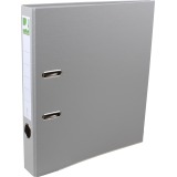 Q-CONNECT ordner, voor ft A4, uit PP en papier, met beschermrand, rug van 5 cm, grijs