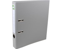 Q-CONNECT classeur, pour ft A4, en carton recouvert de PP, avec bord de protection, dos de 5 cm, gris