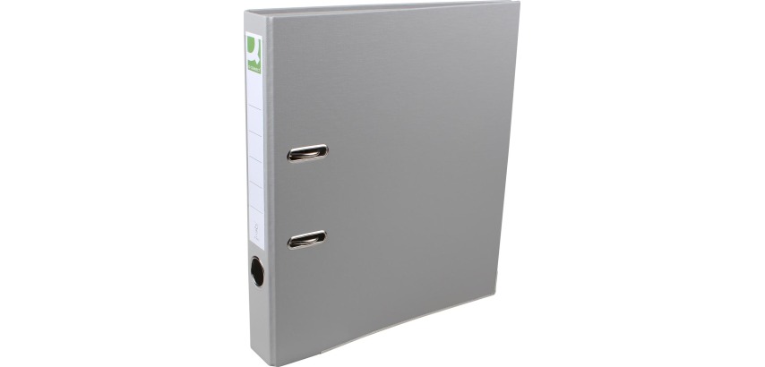 Q-CONNECT binder, for A4 format, covered with PP, with protective edge, 5 cm spine, gray