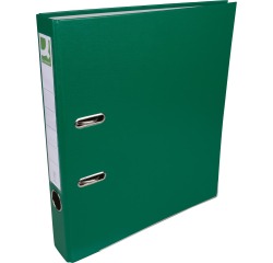 Q-CONNECT classeur, pour ft A4, en carton recouvert de PP, avec bord de protection, dos de 5 cm, vert