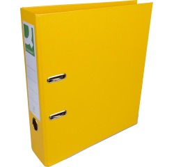Q-CONNECT classeur, pour ft A4, entièrement en PP, dos de 8 cm, jaune