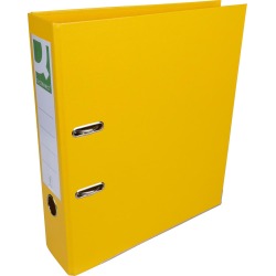 Q-CONNECT classeur, pour ft A4, entièrement en PP, dos de 8 cm, jaune