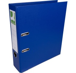 Q-CONNECT ordner, voor ft A4, volledig uit PP, rug van 8 cm, donkerblauw