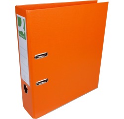 Q-CONNECT classeur, pour ft A4, entièrement en PP, dos de 8 cm, orange