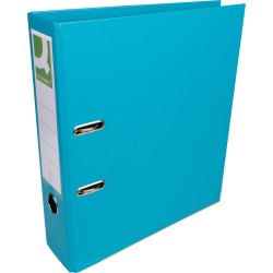 Q-CONNECT classeur, pour ft A4, entièrement en PP, dos de 8 cm, turquoise