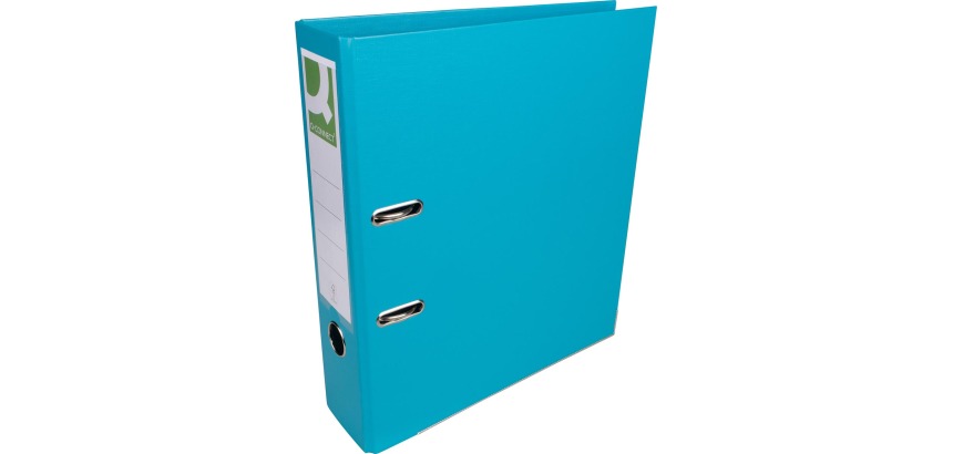 Q-CONNECT binder, for A4 size, entirely in PP, 8 cm spine, turquoise