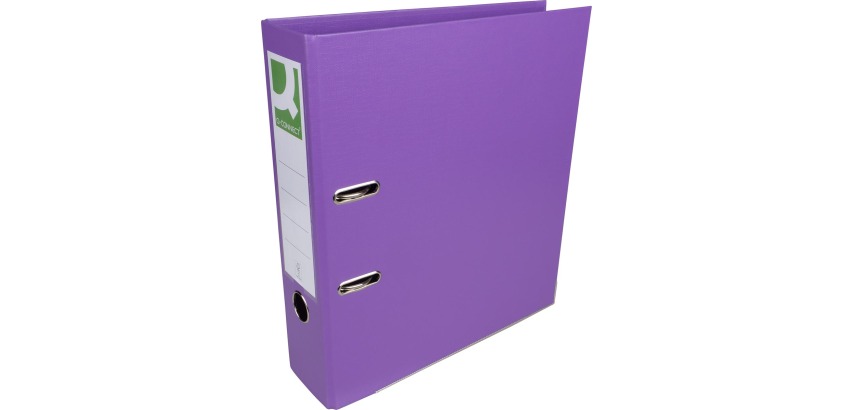 Q-CONNECT binder, for A4 size, fully made of PP, 8 cm spine, purple