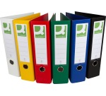 Q-CONNECT classeur,pour ft A4, complète en PP, dos de 8 cm, couleurs assorties