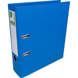 Q-CONNECT classeur, pour ft A4, entièrement en PP, dos de 8 cm, bleu