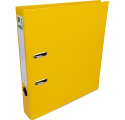 Q-CONNECT ordner, voor ft A4, volledig uit PP, rug van 5 cm, geel