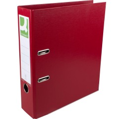 Q-CONNECT classeur, pour ft A4, entièrement en PP, dos de 8 cm, bordeaux