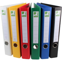 Q-CONNECT classeur, pour ft A4, entièrement en PP, dos de 5 cm, couleurs assorties