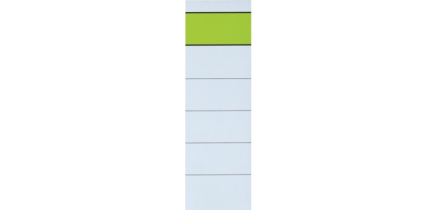 Q-CONNECT étiquettes de dos, autocollants, ft 6 x 19 cm, paquet de 10 pièces