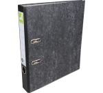 Q-CONNECT classeur, pour ft A4, en carton, dos de 5 cm, marbré, noir
