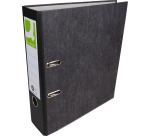 Q-CONNECT binder, for A4 size, cardboard, 8 cm spine, marbled, black