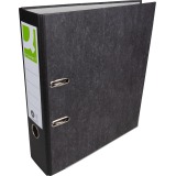 Q-CONNECT classeur, pour ft A4, en carton, dos de 8 cm, marbré, noir