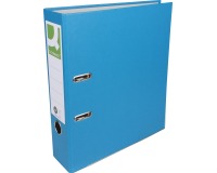 Q-CONNECT classeur, pour ft A4, en carton recouvert de Plastique Recycolor, dos de 8 cm, bleu
