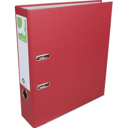 Q-CONNECT ordner, voor ft A4, uit Recycolor papier, rug van 8 cm, bordeaux