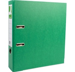 Q-CONNECT binder, for A4 size, cardboard covered with Recycolor Plastic, 8 cm spine, green