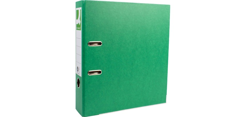 Q-CONNECT ordner, voor ft A4, uit Recycolor papier, rug van 8 cm, groen