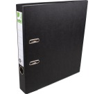 Q-CONNECT classeur, pour ft A4, en carton recouvert de Plastique Recycolor, dos de 5 cm, noir