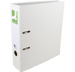 Q-CONNECT classeur, pour ft A4,en Recycolor papier, dos de 8 cm, blanc