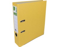 Q-CONNECT ordner, voor ft A4, uit Recycolor papier, rug van 8 cm, geel