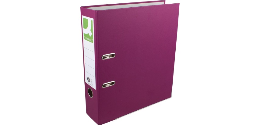 Q-CONNECT ordner, voor ft A4, uit Recycolor papier, rug van 8 cm, paars