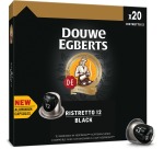 Douwe Egberts Espresso Black capsules de café, paquet de 20 pièces