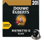 Douwe Egberts Espresso Black capsules de café, paquet de 20 pièces