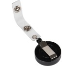 Q-CONNECT système enrouleur pour badges noir