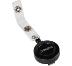 Q-CONNECT système enrouleur pour badges noir