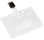 Q-CONNECT badge avec clip 85 x 54 mm